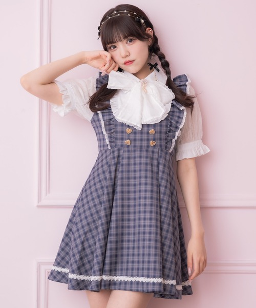 ROJITA(ロジータ)の「ヨークデザインボータイワンピース(ワンピース・レディース・ネイビー/ブラック・FREE)」の15枚目の写真