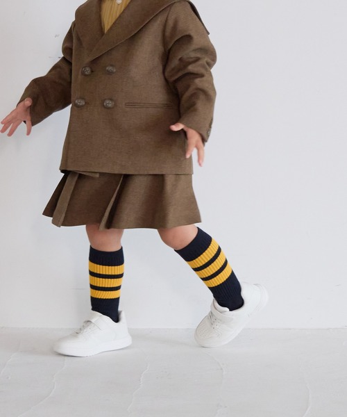 LOWRYS FARM(ローリーズファーム)の「ラナテックプリーツスカート 455528(スカート・キッズ・ブラウン/グレー/チェック・110cm/120cm/130cm/140cm/150cm)」の2枚目の写真