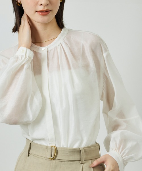 ROPE'（ロペ）の「キュプラシルクボリュームスリーブブラウス/イージー