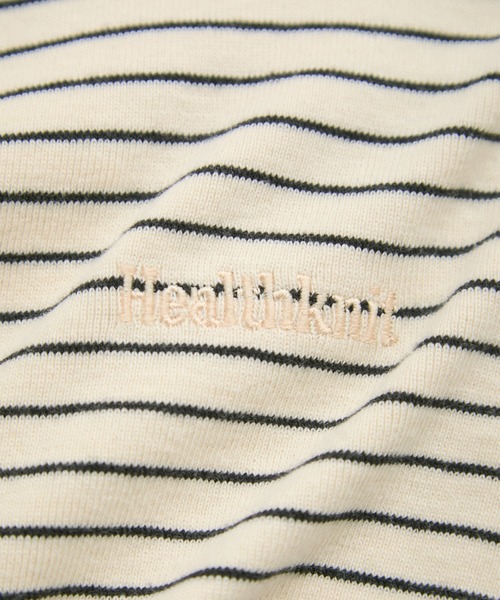 Healthknit（ヘルスニット）の「【Healthknit/ヘルスニット】別注/Classic Fraise Crewneck Cardigan L/S（カーディガン/ボレロ・レディース・キナリ/レッド/ブラック/ホワイト系その他6・FREE）」の17枚目の写真