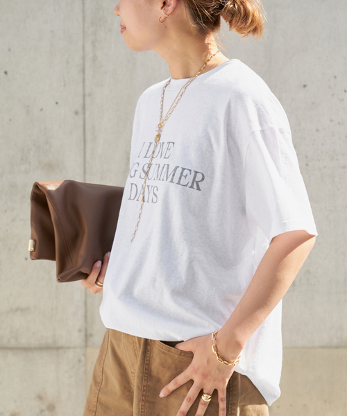 Deuxieme Classeアメリカーナ】 LOGO TEE 追加【AMERICANA/アメリカーナ】 LOGO TEE（Tシャツ/カットソー