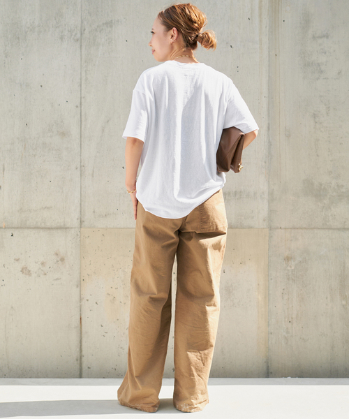 ドゥーズィエムクラス アメリカーナ LOGO TEE ロゴTシャツ カーキ 予約》追加【AMERICANA/アメリカーナ】 LOGO TEE（Tシャツ