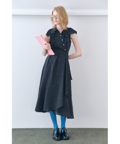 LILY BROWN（リリーブラウン）の「【LILY BROWN×KEITA MARUYAMA】ロゴラメリブソックス（ソックス/靴下・レディース・ブラウン/ブルー・F）」の8枚目の写真