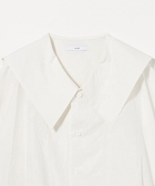 ASTRAET（アストラット）の「＜ASTRAET＞ハーフスリーブ セーラーカラーブラウス②（シャツ/ブラウス・レディース・ホワイト/ブラック・FREE）」の14枚目の写真
