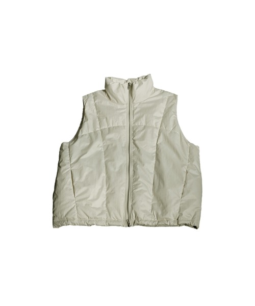 antiqua（アンティカ）の「中綿ベスト（ダウンベスト・レディース・アイボリー/ブラック・ONESIZE）」の12枚目の写真