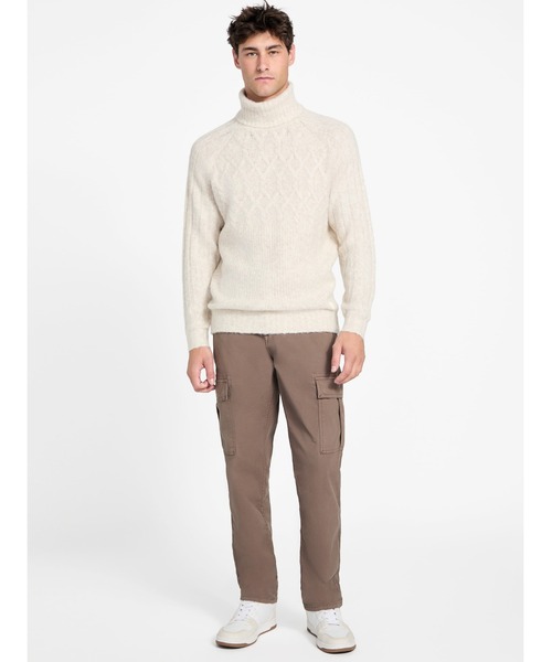 Guess(ゲス)の「JEMMY Tn Mixed Stitch Sweater ニット セーター(ニット/セーター・メンズ・グレー/ライトベージュ・LARGE/SMALL/X-LARGE/MEDIUM)」の20枚目の写真