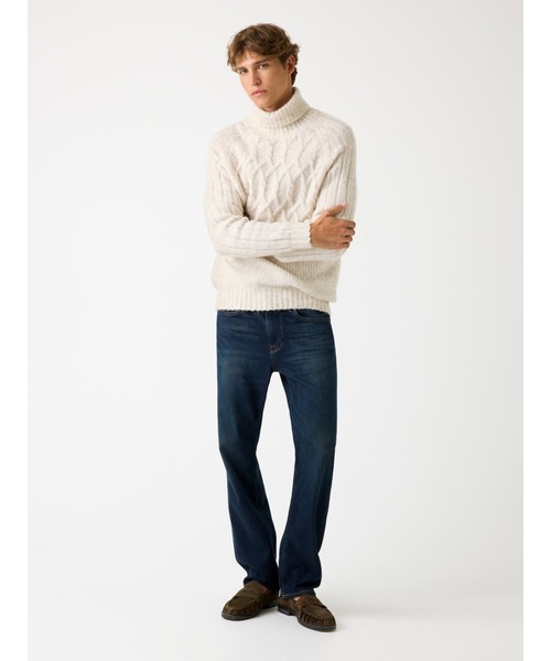 Guess(ゲス)の「JEMMY Tn Mixed Stitch Sweater ニット セーター(ニット/セーター・メンズ・グレー/ライトベージュ・LARGE/SMALL/X-LARGE/MEDIUM)」の16枚目の写真