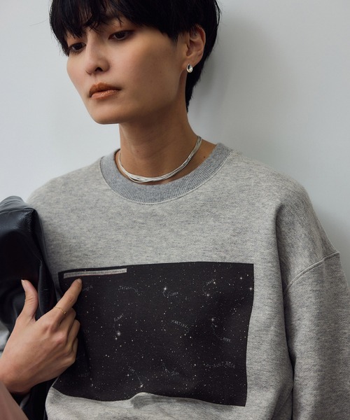 SALON adam et rope'（サロン アダム エ ロペ）の「【Jim Goldberg for SALON】フォトプリントスウェット（スウェット・レディース・ライトグレー/ホワイト/ホワイト系その他/グレー系その他/ホワイト系その他2/グレー・FREE）」の18枚目の写真
