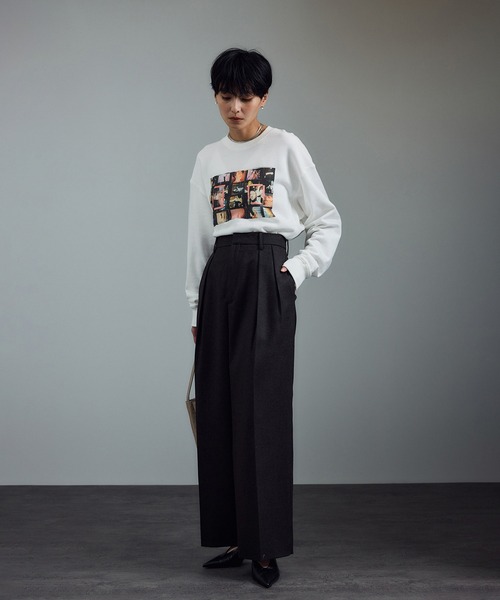 SALON adam et rope'（サロン アダム エ ロペ）の「【Jim Goldberg for SALON】フォトプリントスウェット（スウェット・レディース・ライトグレー/ホワイト/ホワイト系その他/グレー系その他/ホワイト系その他2/グレー・FREE）」の19枚目の写真