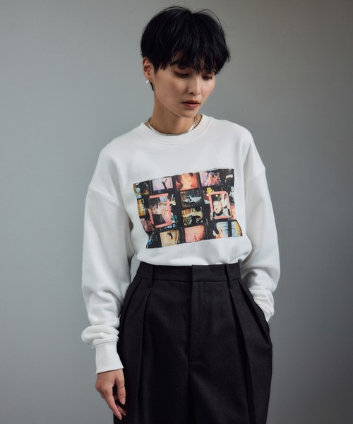 SALON adam et rope'（サロン アダム エ ロペ）の「【Jim Goldberg for SALON】フォトプリントスウェット（スウェット・レディース・ライトグレー/ホワイト/ホワイト系その他/グレー系その他/ホワイト系その他2/グレー・FREE）」の20枚目の写真