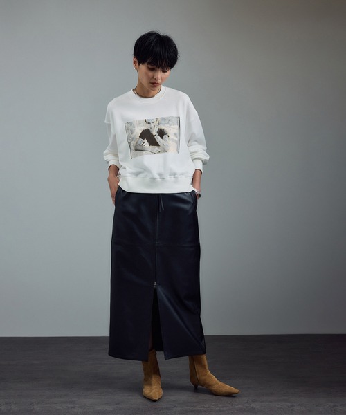 SALON adam et rope'（サロン アダム エ ロペ）の「【Jim Goldberg for SALON】フォトプリントスウェット（スウェット・レディース・ライトグレー/ホワイト/ホワイト系その他/グレー系その他/ホワイト系その他2/グレー・FREE）」の22枚目の写真