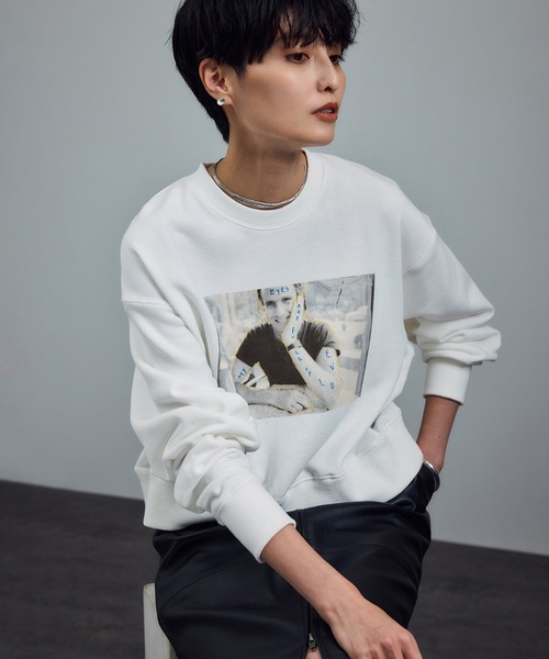 セール】【Jim Goldberg for SALON】フォトプリントスウェット