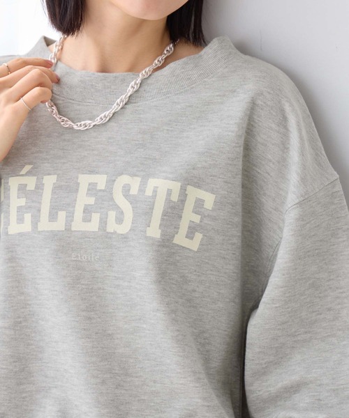 Viola e Viola(ヴィオラエヴィオラ)の「ゆるシルエット裏毛ロゴスウェット(Tシャツ/カットソー・レディース・チャコール/杢グレー/グレイッシュベージュ・LL/L/M)」の10枚目の写真