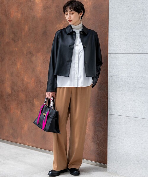 23区（ニジュウサンク）の「【洗える】CANCLINI ティアードフリル ブラウス（シャツ/ブラウス・レディース・ホワイト系/ブルー系1・38）」の5枚目の写真