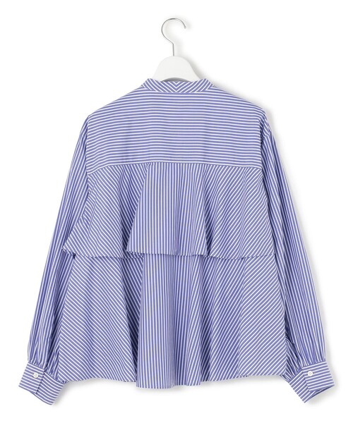 23区（ニジュウサンク）の「【洗える】CANCLINI ティアードフリル ブラウス（シャツ/ブラウス・レディース・ホワイト系/ブルー系1・38）」の10枚目の写真