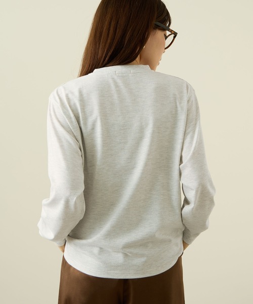 POLO BCS(ポロ ビーシーエス)の「POLO British Country Spirit ロゴワッペンロングスリーブTシャツ(Tシャツ/カットソー・レディース・オフホワイト/ネイビー/スミクロ/オートミール・M/L)」の12枚目の写真