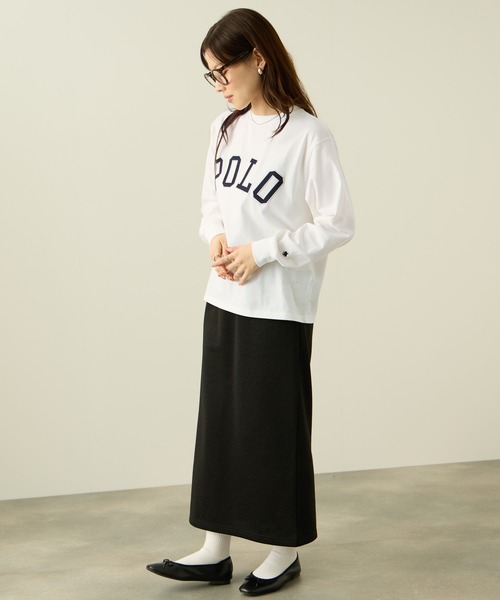 POLO BCS(ポロ ビーシーエス)の「POLO British Country Spirit ロゴワッペンロングスリーブTシャツ(Tシャツ/カットソー・レディース・オフホワイト/ネイビー/スミクロ/オートミール・M/L)」の17枚目の写真