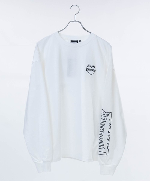 THRASHER(スラッシャー)の「【at】〔THRASHER/スラッシャー〕ワンポイント ロゴ/ハート アームエンブロイダリーロンT(Tシャツ/カットソー・メンズ・ブラウン/ブラック系1/ライトグレー系2/ブラック系2/ライトグレー系1/ダークパープル/ホワイト系1/ホワイト系2・MEDIUM/LARGE)」の10枚目の写真