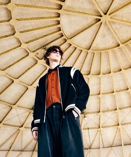 glamb（グラム）の「Bowler Stadium Jumper / ボウラースタジアムジャンパー（スタジャン・メンズ・ブラック/グレー・S/M/L）」の15枚目の写真