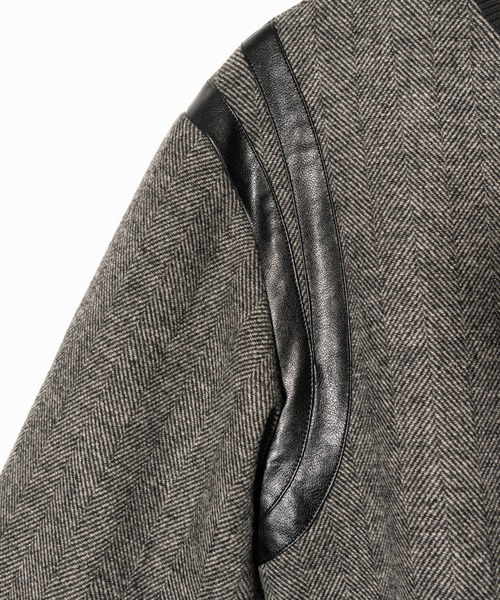 glamb（グラム）の「Bowler Stadium Jumper / ボウラースタジアムジャンパー（スタジャン・メンズ・ブラック/グレー・S/M/L）」の21枚目の写真