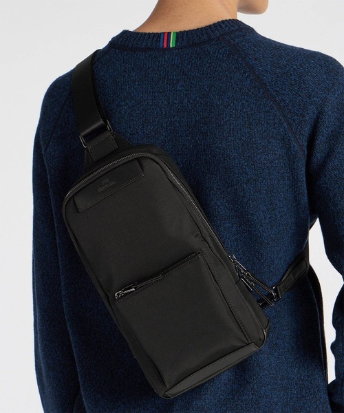 Paul Smith（ポールスミス）の「PS Paul Smith ビジネス ナイロン ボディバッグ【553416 B191B】（ボディバッグ/ウエストポーチ・メンズ・ブラック/ベージュ・FREE）」の5枚目の写真