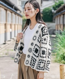幾何学模様」に該当するカーディガン/ボレロ（その他総柄