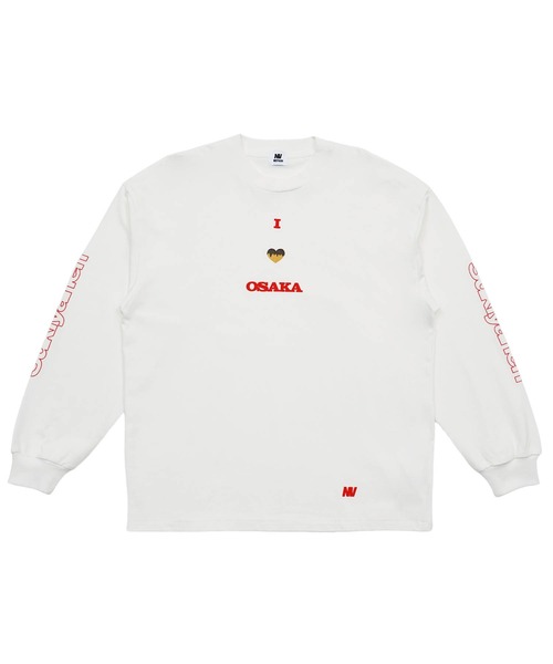 NOSTALVIA(ノスタルヴィア)の「NOSTALVIA ノスタルヴィア I Love Osaka / アイラブ オオサカ ロンT(Tシャツ/カットソー・メンズ・ホワイト/ブラック・X-LARGE/LARGE/MEDIUM/SMALL)」の7枚目の写真