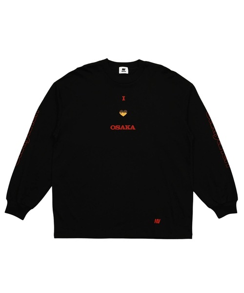 NOSTALVIA(ノスタルヴィア)の「NOSTALVIA ノスタルヴィア I Love Osaka / アイラブ オオサカ ロンT(Tシャツ/カットソー・メンズ・ホワイト/ブラック・X-LARGE/LARGE/MEDIUM/SMALL)」の14枚目の写真