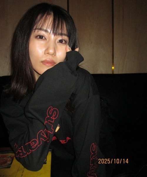 NOSTALVIA(ノスタルヴィア)の「NOSTALVIA ノスタルヴィア I Love Osaka / アイラブ オオサカ ロンT(Tシャツ/カットソー・メンズ・ホワイト/ブラック・X-LARGE/LARGE/MEDIUM/SMALL)」の4枚目の写真