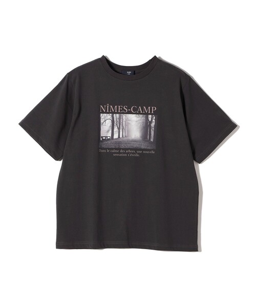 SHIPS Colors:〈接触冷感・UVカット〉AVENUE フォト Tシャツ