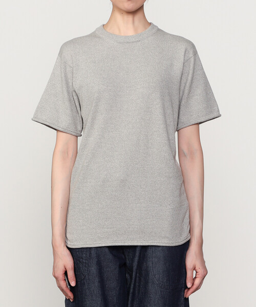 UNFIL | ブラッシュシルクコットン ギャザープルオーバー WOMEN