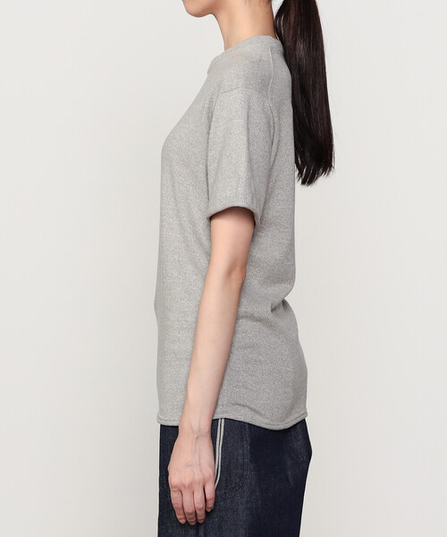 UNFIL | ブラッシュシルクコットン ギャザープルオーバー WOMEN