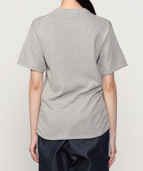 UNFIL | ブラッシュシルクコットン ギャザープルオーバー WOMEN