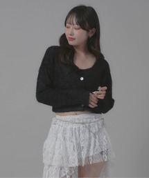 2点セット シャギーカーディガン / 2-Piece Set Shaggy Cardigan