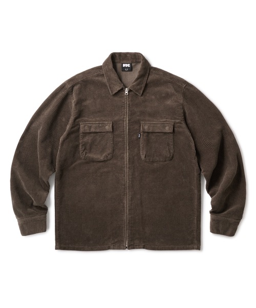 FTC（エフティーシー）の「CORDUROY ZIP UP SHIRT（シャツ/ブラウス・メンズ・ネイビー/チャコール/ブラック/タン・LARGE/MEDIUM/X-LARGE）」の2枚目の写真