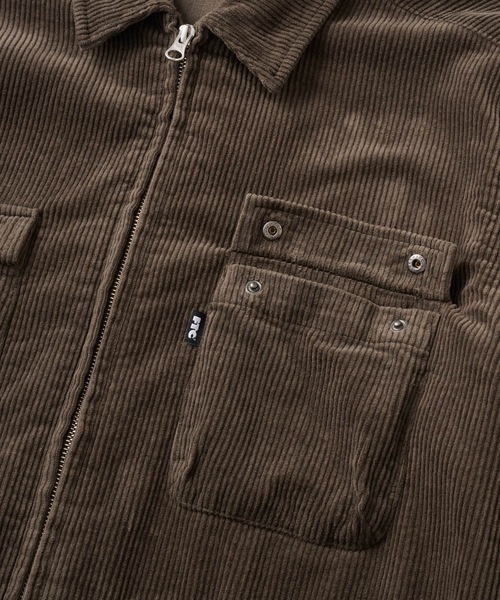 FTC（エフティーシー）の「CORDUROY ZIP UP SHIRT（シャツ/ブラウス・メンズ・ネイビー/チャコール/ブラック/タン・LARGE/MEDIUM/X-LARGE）」の13枚目の写真
