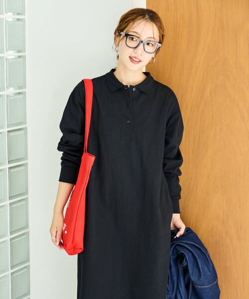 FREAK'S STORE(フリークスストア)の「限定展開 襟付き ポロ ワンピース(ワンピース・レディース・ブラック/グレー/グリーン/ワインレッド/ネイビー・MEDIUM/SMALL)」の11枚目の写真