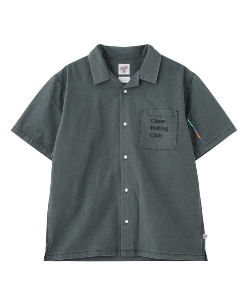 SAYHELLO(セイハロー)の「SAYHELLO New Work Shirts 25SS-CFC01(シャツ/ブラウス・メンズ・ブラック/ブラウン・M/L)」の1枚目の写真