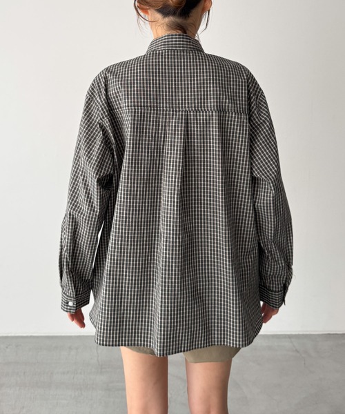 CANAL JEAN（キャナルジーン）の「El mar　チェックレギュラーシャツ（シャツ/ブラウス・レディース・アイボリー/レッド/ブラック・ONE SIZE）」の14枚目の写真