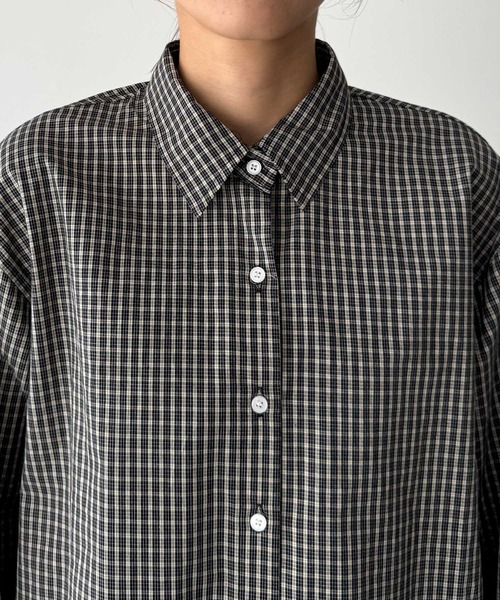 CANAL JEAN（キャナルジーン）の「El mar　チェックレギュラーシャツ（シャツ/ブラウス・レディース・アイボリー/レッド/ブラック・ONE SIZE）」の15枚目の写真