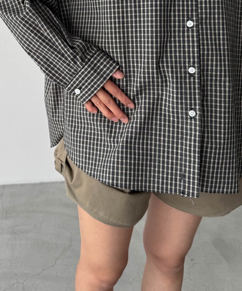 CANAL JEAN（キャナルジーン）の「El mar　チェックレギュラーシャツ（シャツ/ブラウス・レディース・アイボリー/レッド/ブラック・ONE SIZE）」の16枚目の写真