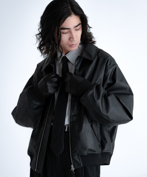 SINSS(シンス)の「Compact fur blouson / コンパクトファーブルゾン(ブルゾン・メンズ・ブラック・SMALL/LARGE/MEDIUM)」の14枚目の写真