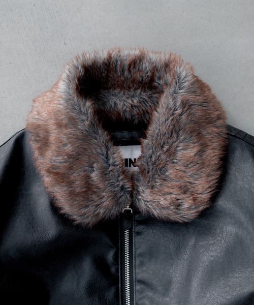 SINSS(シンス)の「Compact fur blouson / コンパクトファーブルゾン(ブルゾン・メンズ・ブラック・SMALL/LARGE/MEDIUM)」の18枚目の写真