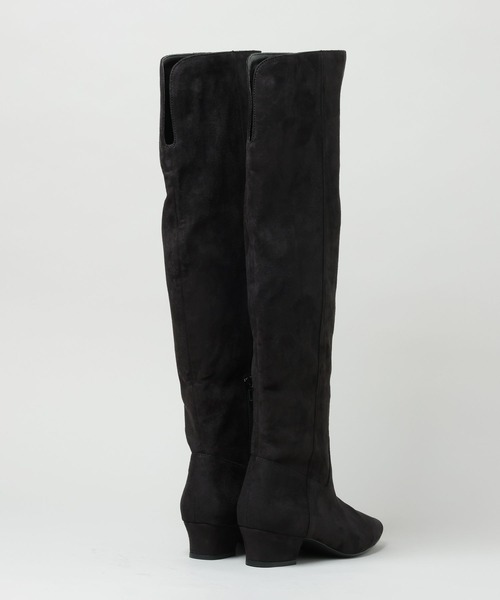 A part by（アパートバイ）の「スウェードロングブーツ（ブーツ・レディース・ブラック/ブラウン・MEDIUM/LARGE）」の8枚目の写真