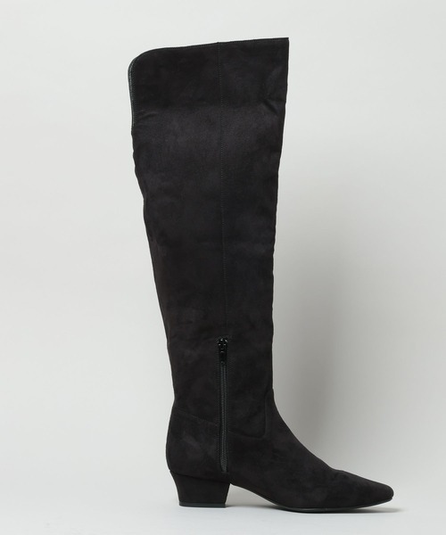 A part by（アパートバイ）の「スウェードロングブーツ（ブーツ・レディース・ブラック/ブラウン・MEDIUM/LARGE）」の10枚目の写真