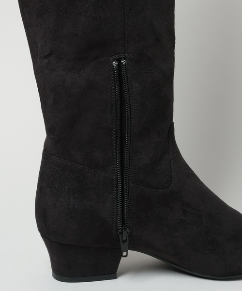 A part by（アパートバイ）の「スウェードロングブーツ（ブーツ・レディース・ブラック/ブラウン・MEDIUM/LARGE）」の12枚目の写真