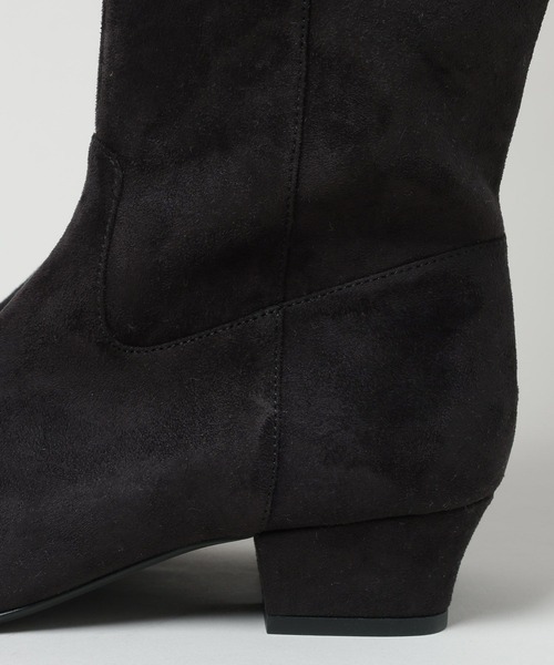 A part by（アパートバイ）の「スウェードロングブーツ（ブーツ・レディース・ブラック/ブラウン・MEDIUM/LARGE）」の13枚目の写真