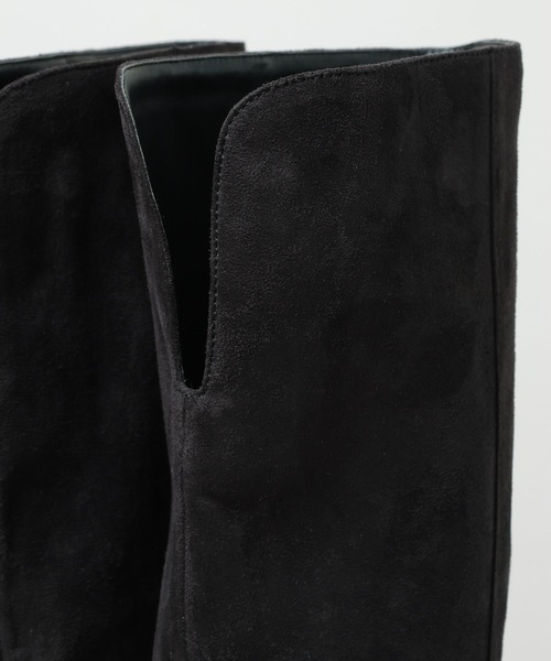 A part by（アパートバイ）の「スウェードロングブーツ（ブーツ・レディース・ブラック/ブラウン・MEDIUM/LARGE）」の17枚目の写真