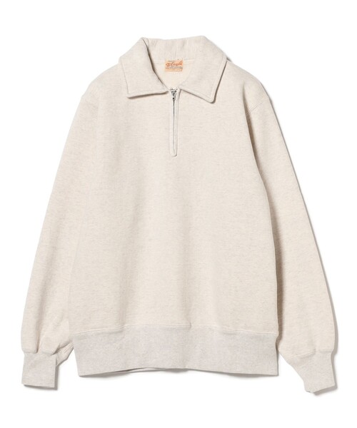 WHITESVILLE(ホワイツビル)の「WHITESVILLE / HALF ZIP SWEAT(スウェット・レディース・レッド/ナチュラル・SMALL)」の3枚目の写真