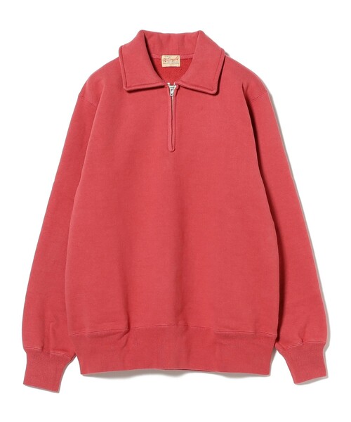 WHITESVILLE(ホワイツビル)の「WHITESVILLE / HALF ZIP SWEAT(スウェット・レディース・レッド/ナチュラル・SMALL)」の6枚目の写真